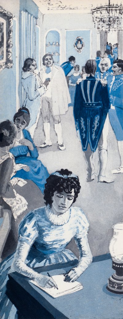 Jane Austen Jotting Down Snatches of Conversation by English School